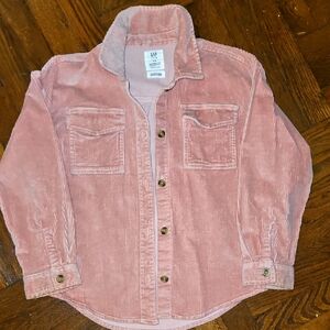 GAP Pink Corduroy Button-Up Shirt